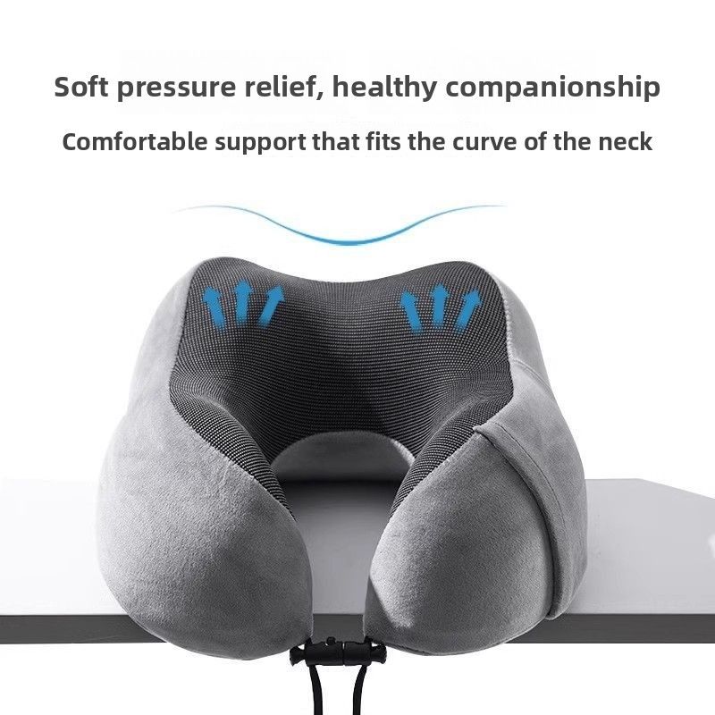 Poduszka podróżna z pamięcią, podtrzymująca szyję i szyję, zmywalna, do spania w samolocie_voghion.com