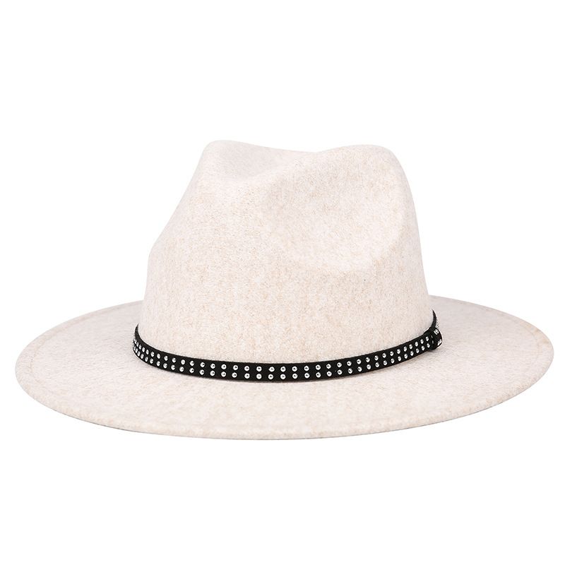 High Quality New Dual Color Woolen Hat, Fashionable French Men's And Women's Top Hat British Retro Style Jazz Hat Exquisite Gift_voghion.com