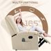 Massagesessel Fernsehsessel Elektrisch Relaxsessel Mit Massagefunktion Kunstleder Holz Stahl Schaumstoff Cremeweiß 94x99x99 cm Für Entspannung_voghion.com