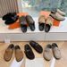 Versatile Quality Luxury Genuine Leather Women's Shoes Outdoor Lazy Half Belt Strap Mules_voghion.com