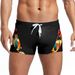 Abbigliamento da uomo Nuovo costume da bagno da uomo con stampa tropicale e cuciture, con coulisse, tasca posteriore e cerniera, disponibile in magazzino_voghion.com