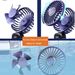 Mini Handheld USB Fan – 3000mAh Foldable 5-Speed Rechargeable Desk & Neck Fan_voghion.com
