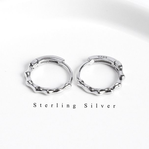 Orecchini a cerchio piccoli Huggie in argento Sterling 925, regalo per uomo e donna, 15x2 mm, F36_voghion.com