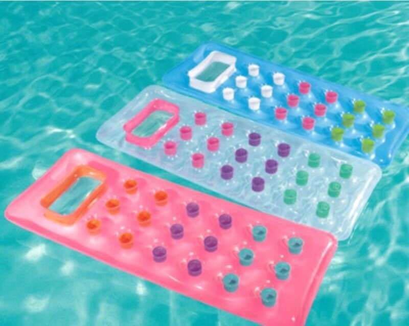 【Super große Tragkraft】 Aufblasbares Bett von Bestway, Luftkissen, wasserrettendes Schwimmbecken, Kreis, grünes Netz, durchlässig_voghion.com
