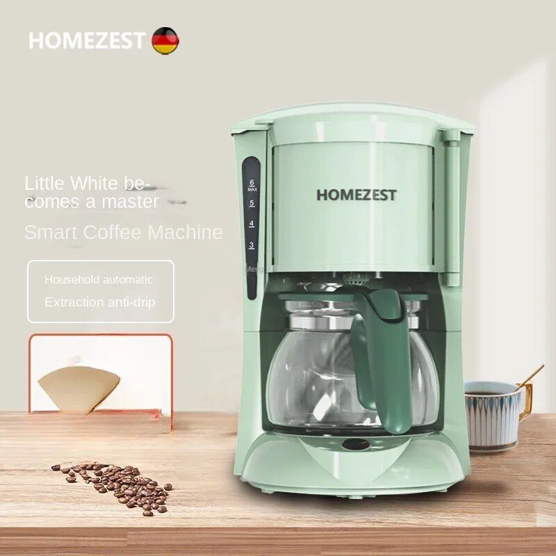 220V HOMEZEST Elektrische Kaffeemaschine Automatische Filterkaffeemaschine für Zuhause_voghion.com