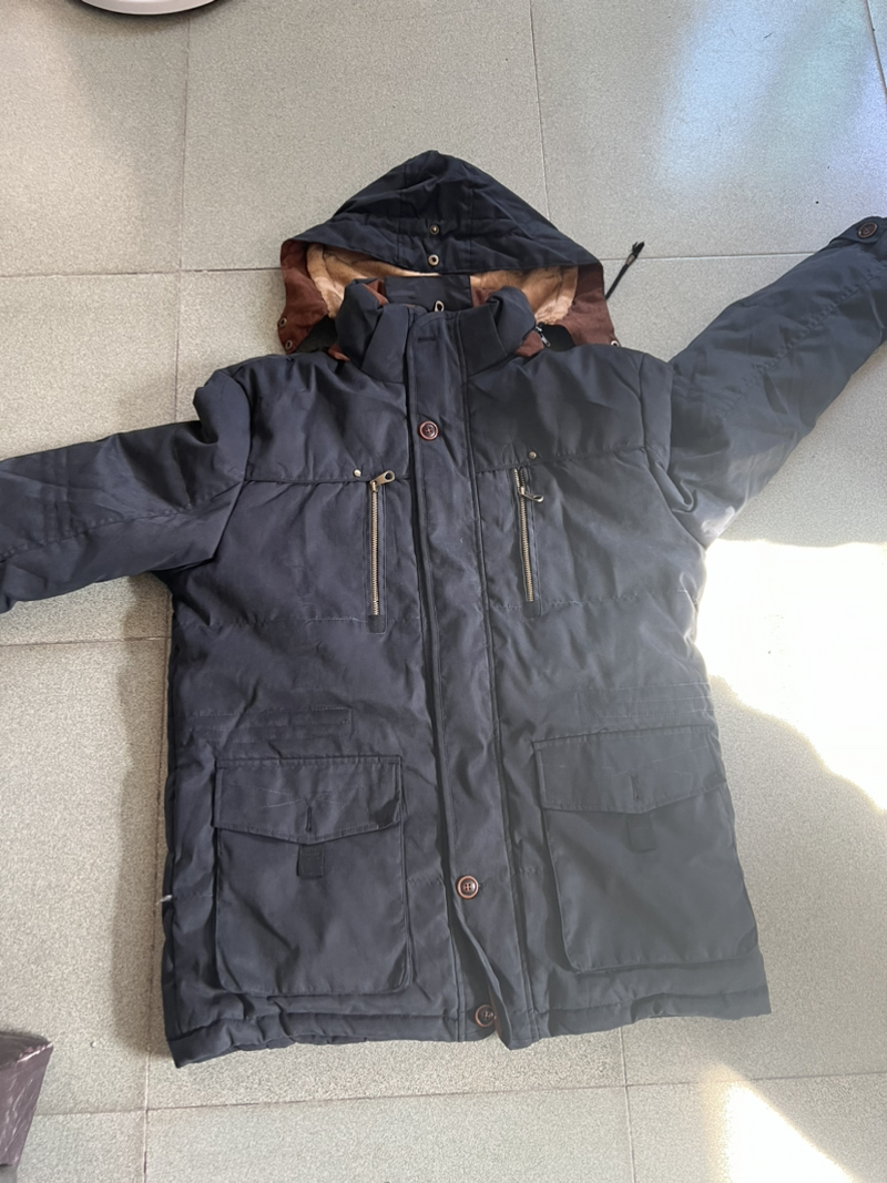Men's clothing cotton-padded padded jacket medium length with pile thickening_voghion.com