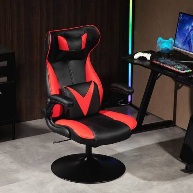Vinsetto Gaming Chair With Rocking Function, Ergonomic Computer Chair, Height Adjustable Office Chair_voghion.com