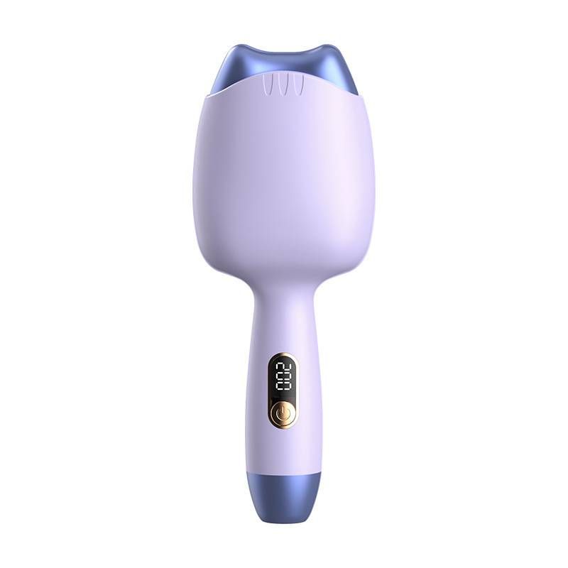 32mm Ionic Wavy Hair Crimper - Egg-Shaped Curling Iron For Textured Beach Waves & Voluminous Curls_voghion.com