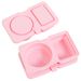 Portable Silicone Snack Container For Portioning, Double-style Flavor Box, Sauce Box, Foldable_voghion.com
