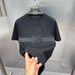 Black Embossed Fashionable Minimalist Base Trendy Brand T-shirt Summer Men's Loose Round Neck Short Sleeved B1CNF2227_voghion.com