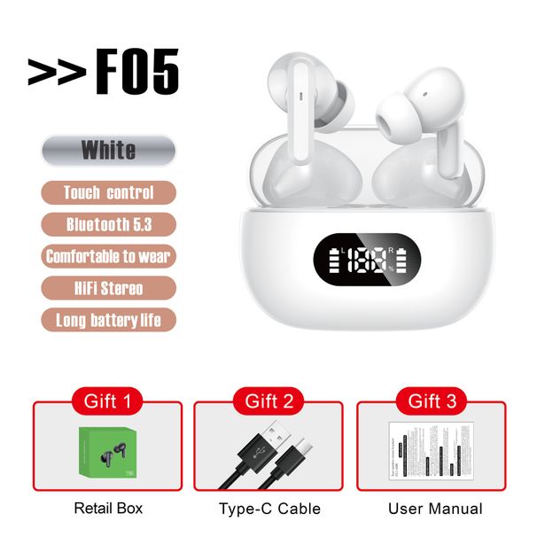 Brezžične slušalke Bluetooth 5.3 z odpravljanjem šuma 40dB, 6 mikrofonov, ENC z LED zaslonom, HD klice, TWS slušalke_voghion.com