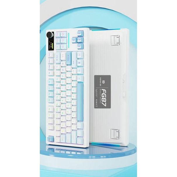 Tastiera meccanica personalizzabile, tasti fonoassorbenti a cinque strati con feedback tattile, supporto completo per tasti sostituibili a caldo, tastiera da gioco a tripla modalità_voghion.com