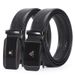 New microfiber mixed with acrylic iron men's automatic buckle casual belt, versatile belt_voghion.com