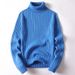 Hue Hue Solid Color Twisted High Neck For Men, Thickened Autumn And Winter Versatile Knitwear Base Shirt, Men's Knitted Sweater_voghion.com