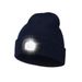 Berretto con luce a LED – Berretto invernale in maglia con lampada frontale regolabile per pesca notturna, ciclismo e attività all'aperto (6 colori, foderato in pile, ricaricabile tramite USB)_voghion.com