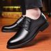 Suitable For All Seasons Four Seasons Large Size Low-top Height Increasing Formal Business Hollow Leather Men's Cowhide Wedding Groom Shoes_voghion.com