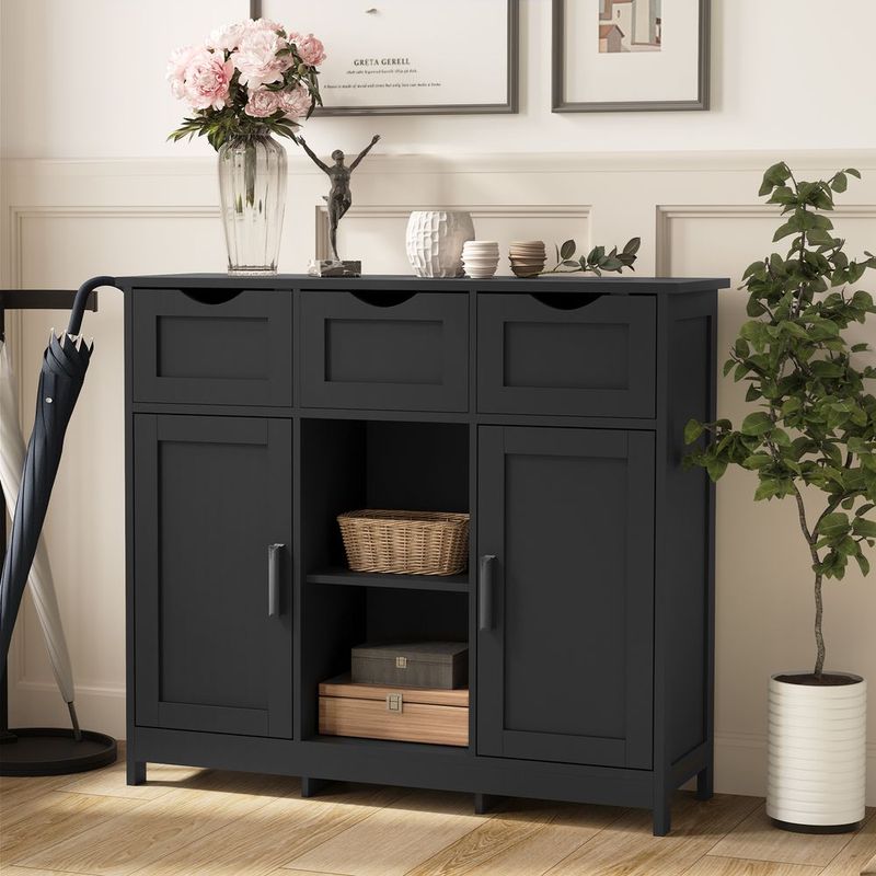 Storage Cabinets,Wooden Floor Cabinet,with Drawers And Shelves Storage Cabinets,Accent Cabinet For Living Room,Bedroom,Bathroom Furniture Home Decor_voghion.com