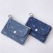 Korean Style INS New Denim Fabric Bus Meal Card Pendant Coin Key ID Holder Clutch Small Bag_voghion.com