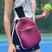 Diving Material Pickleball Striped Print Anti-drop Zipper Portable Storage Racket Bag Protective Cover_voghion.com