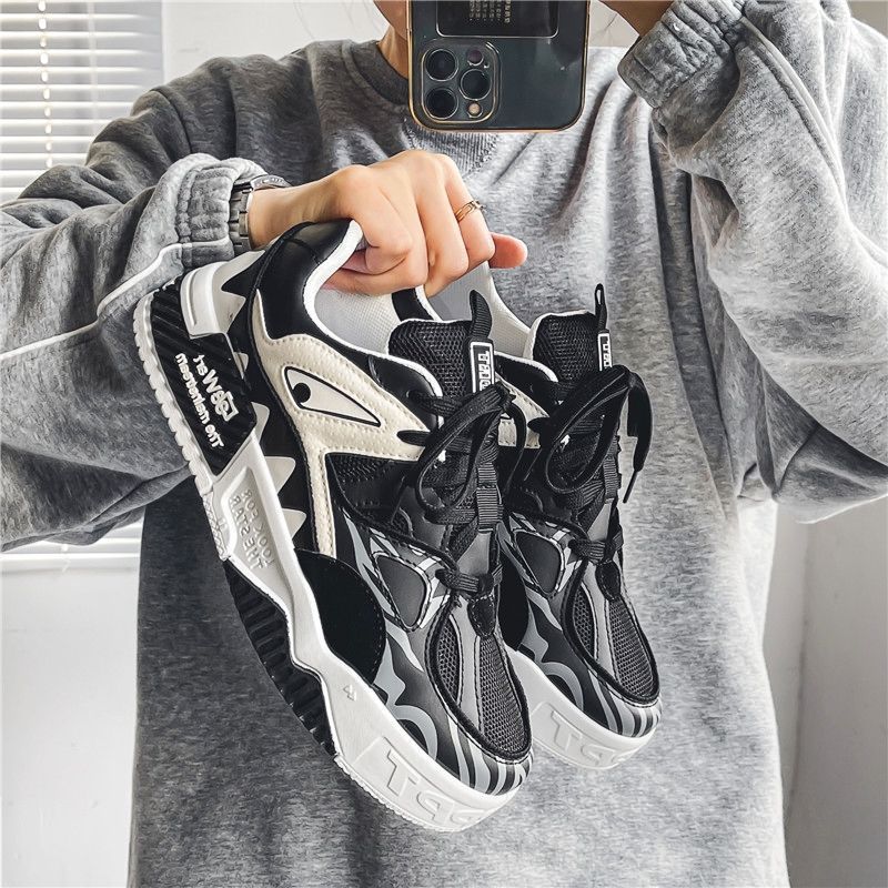 Modna znamka moških čevljev, poletni trend, športni in priložnostni čevlji, nišni dizajn, debelo dno, mladinski modni čevlji_voghion.com