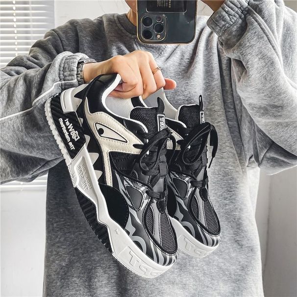 Modna znamka moških čevljev, poletni trend, športni in priložnostni čevlji, nišni dizajn, debelo dno, mladinski modni čevlji_voghion.com