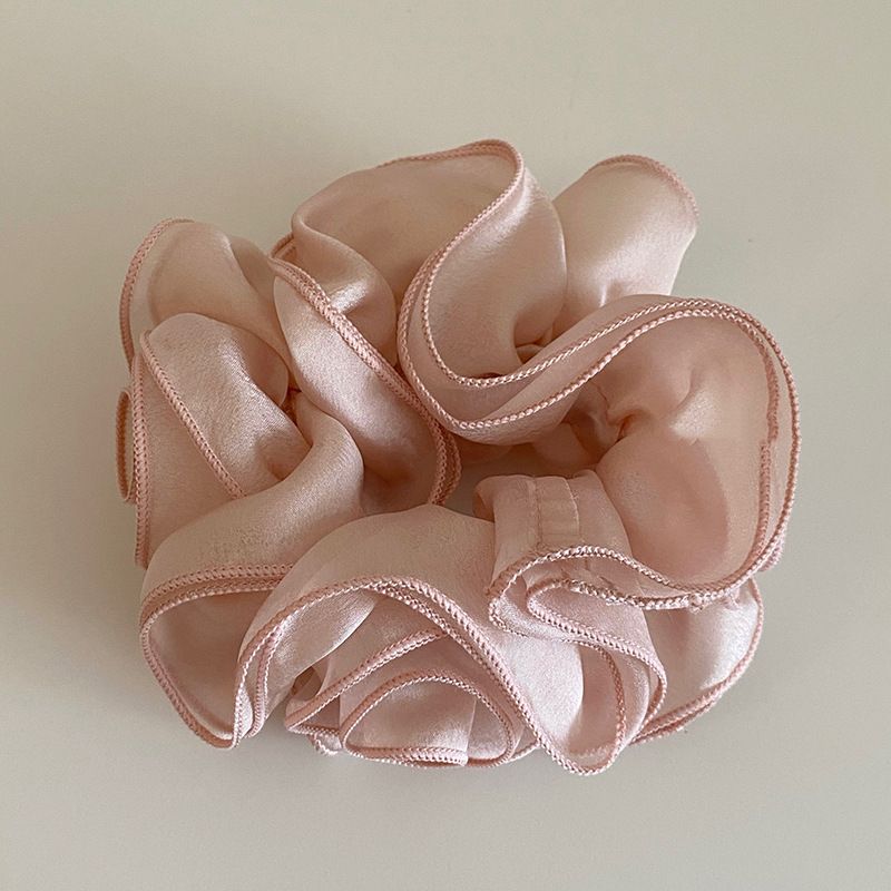 Japanese and Korean Style Gentle Mesh Rose Flower Large Intestine Hair Ring Cyber Celebrous Sweet Ball Head Rubber Tendon Hair Rope Hair Rope Hair Acc_voghion.com