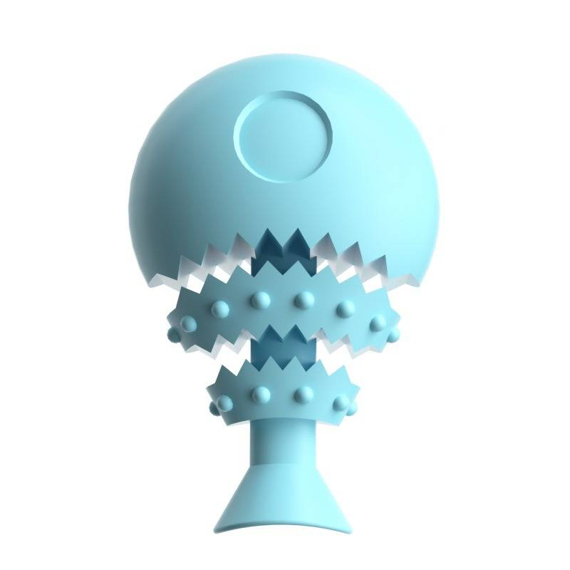 Pet Molar Dog Chew Toy Fish Bone Fun Food Leakage Toy_voghion.com