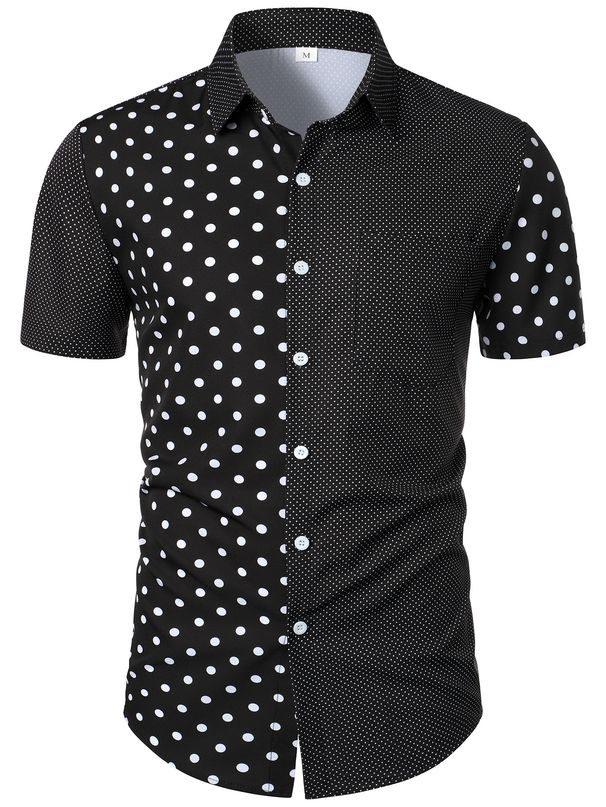 Camicia estiva da uomo a maniche corte con risvolto_voghion.com