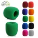 10pcs Candy Color Handheld Stage Karaoke Microphone Mic Windscreen Windshield Wind Shield Foam Cover Microphone Accessories_voghion.com