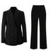 Black Non-Iron Spring Autumn 2025 New Jacket Professional Formal Suit For Female College Students Interview_voghion.com