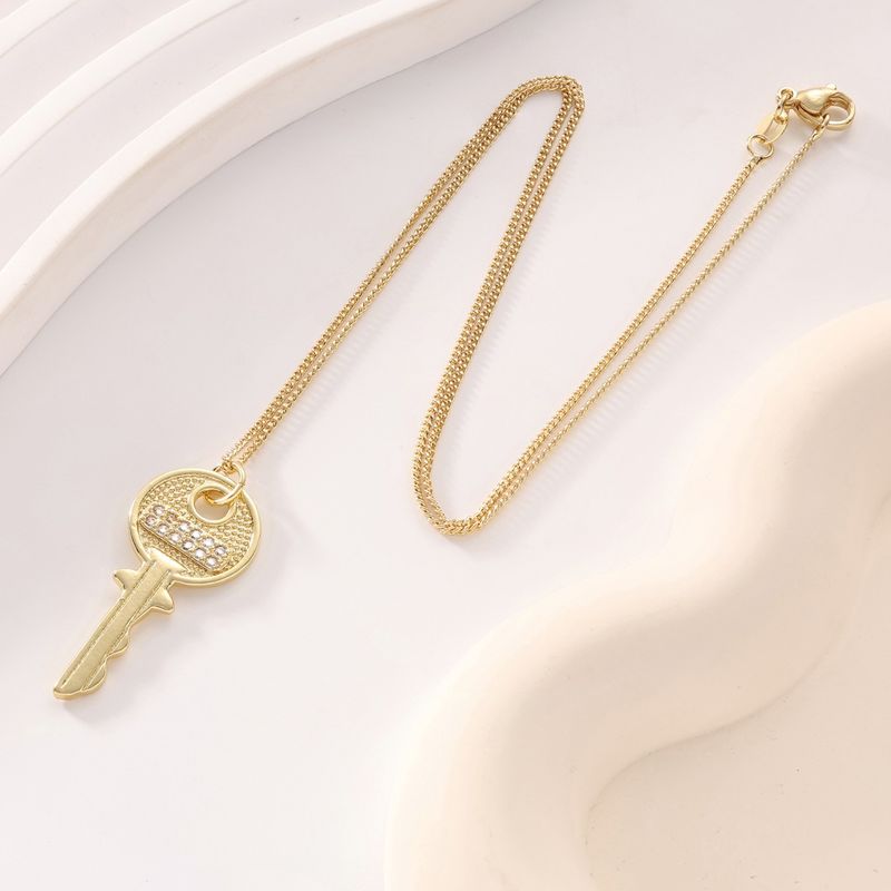 Trendy Hip-Hop Key Pendant Necklace Jewelry Cool Stylish Personality Fashion Versatile Street Shooting_voghion.com