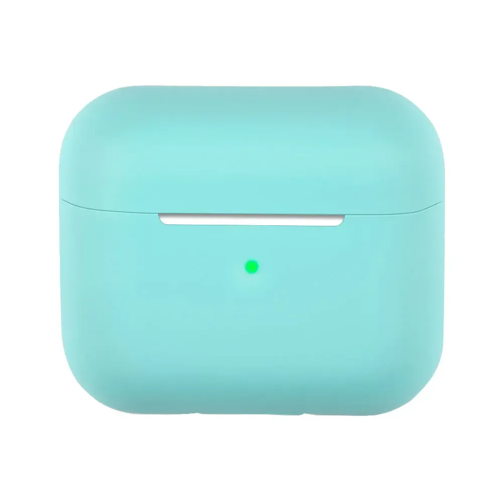 3 Solid Color CasesEarphone Protective Case Liquid Silicone Soft Cover For airpod 3rd generation case cover_voghion.com