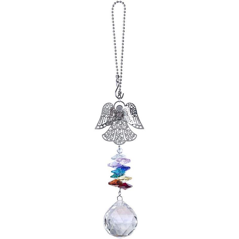 Crystal Car Rearview Mirror Ornament Wind Chime_voghion.com