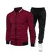 Neu Herren Sweatshirt Sportanzug Kapuzenfleece Zweiteiliges Set_voghion.com