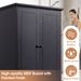 Storage Cabinet With 2 Doors And 4 Drawers For Bathroom, Office, Adjustable Shelf, MDF Board With Painted Finish_voghion.com