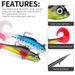 Simulated Lure Curved Tail Lead Fish Soft Bait 8.5cm 8.7g For Bass And Sea Fishing_voghion.com