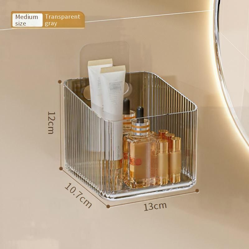 Toiletry Kits Bathroom Mirror Cabinet Storage Box Bathroom Cosmetics Lipstick Perfume Rack Dressing Table Cabinet Wall Hanging Storage Box_voghion.com
