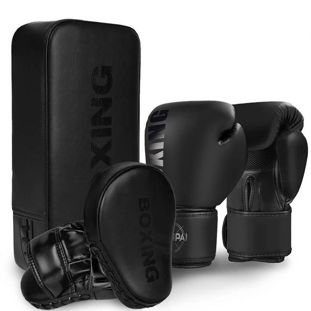 Boxing Training Set – Punching Gloves + Hand Pads + Kick Pads (Family & Professional)_voghion.com