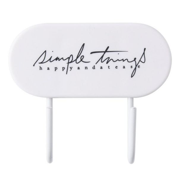 2Pcs Creative Decorative Wall Hanger Hooks Coat Rack Towel Hook Self Adhesive Clothes Key Holder Shelf Home Multi-Purpose Storage_voghion.com