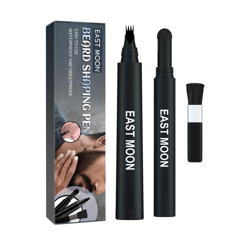 The Ultimate Beard Care Tool: 3-in-1 Brush, Filler, and Tracing Pen Set!_voghion.com