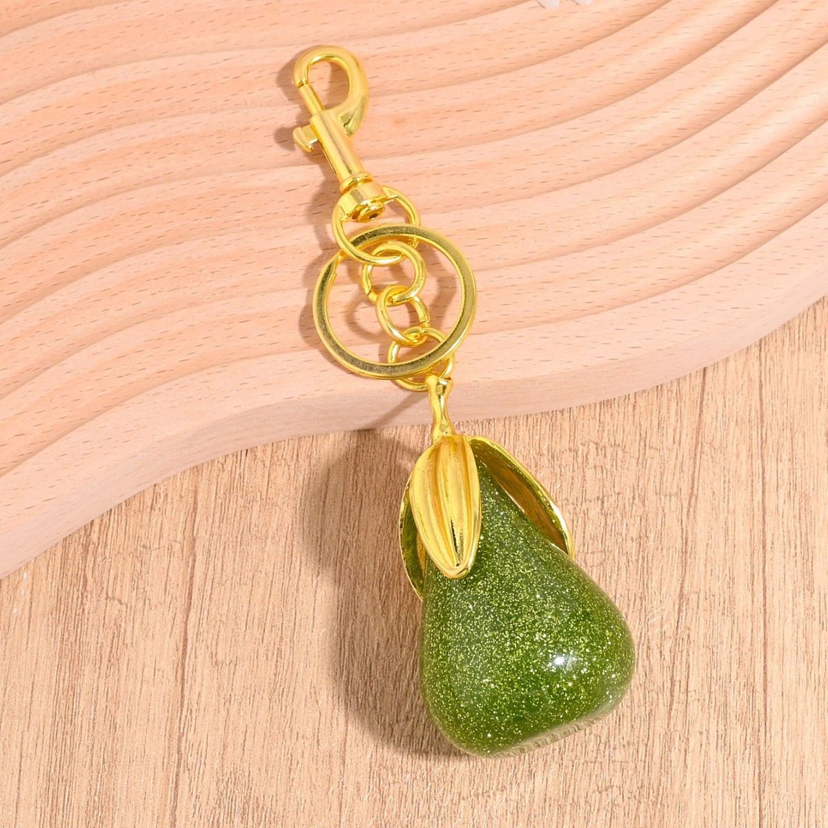 cute Fruit Keychain Pear Bag Key Ring Exquisite Car Pendant_voghion.com