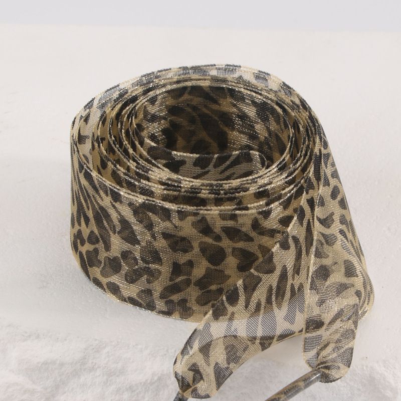 Shoe Accessories New leopard shoelaces 2.5cm widened shoelaces leopard pattern silk lace shoelaces flat wide snow yarn straps_voghion.com