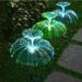 Solar Jellyfish Lights Outdoor Waterproof Garden Decor With Color Changing Fiber Optics – Stainless Steel Solar-Powered Landscape Lighting_voghion.com