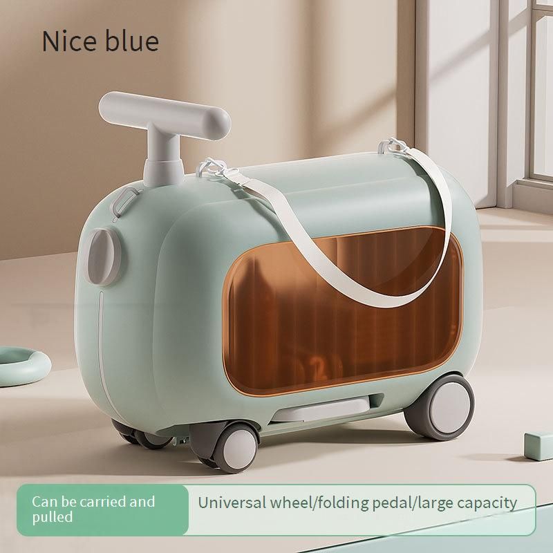 Trottinette légère pour enfants, valise de dessin animé, bébé peut s'asseoir sur une valise anti-retournement, scooter yo-yo_voghion.com