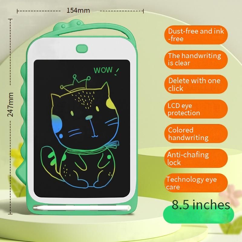 LCD Writing Tablet 12 Inch - Colorful Dinosaur Drawing Board For Kids, Erasable Electronic Sketch Pad, Fun Educational Toy For Boys & Girls_voghion.com