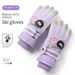 Luvas de inverno infantis para meninos e meninas - Luvas de neve com forro de lã quente e design à prova d'água e de vento - Luvas térmicas de esqui para brincadeiras ao ar livre_voghion.com