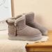 Women's Shoes Side-Zip Snow Boots – Shearling Lined Winter Shoes (Waterproof & Slip-Resistant)_voghion.com