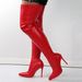 New fashion personality over the knee plus size women's boots_voghion.com