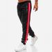Men’s Athletic Jogger Pants With Zippered Pockets & Contrast Stitching – Relaxed Fit Mid-Rise Tapered Leg (3 Colors, S-3XL)_voghion.com