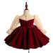 Girl's Wine Red Tulle Princess Dress - Elegant Party Gown For Special Occasions Fashion Trends Hot-selling_voghion.com
